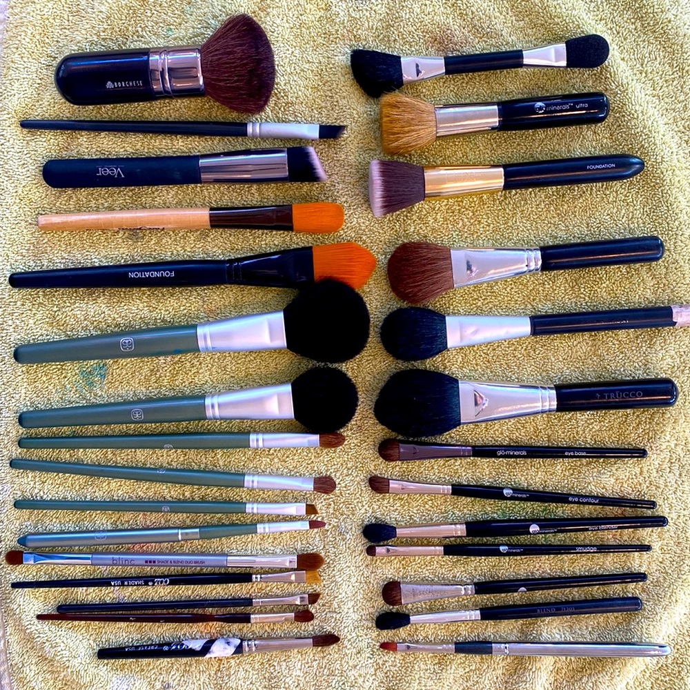 Professional makeup brush kit